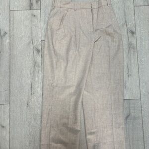 Abercrombie Oatmeal Quinn Tailored Straight Pant